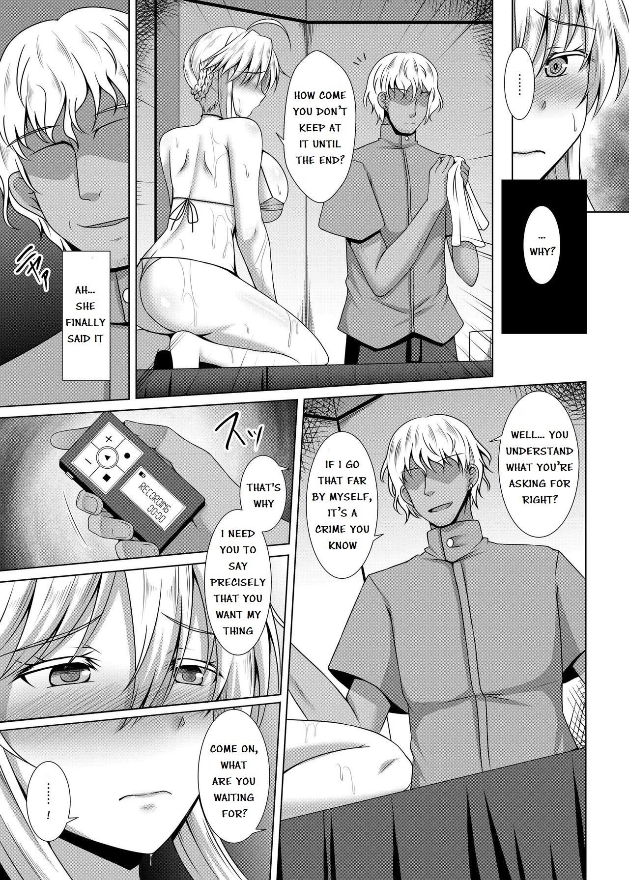 Hentai Manga Comic-A Story About a Big-Breasted Artoria Falling From An Oil Massage-Read-13